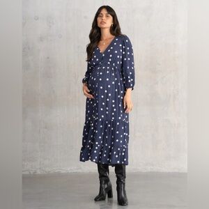 Seraphine Polka Dot Maternity Dress
